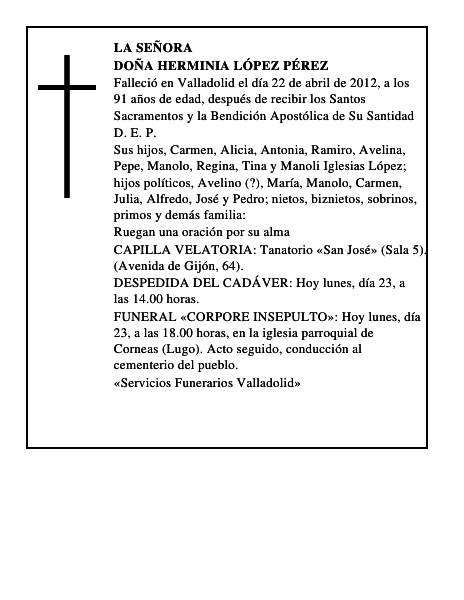 Doña Herminia López Pérez
