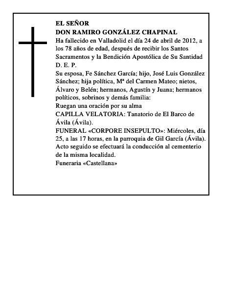 Don Ramiro González Chapinal