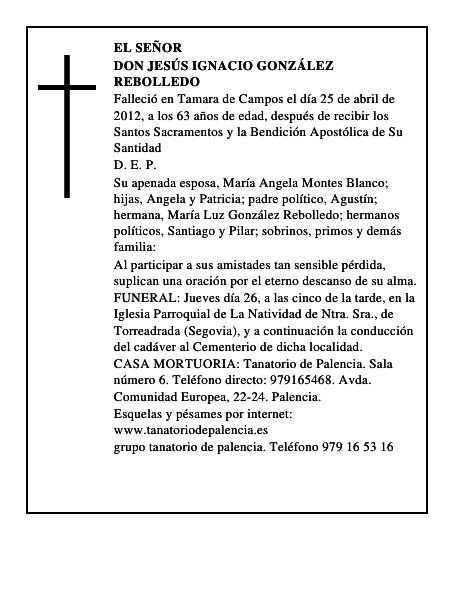 Don Jesús Ignacio González Rebolledo