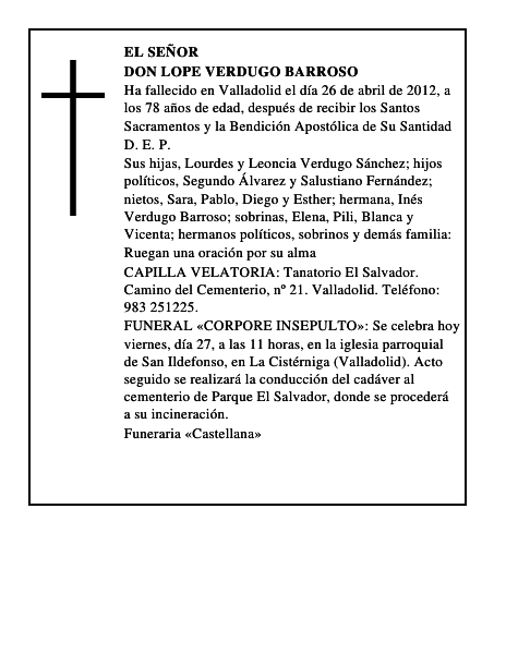 Don Lope Verdugo Barroso