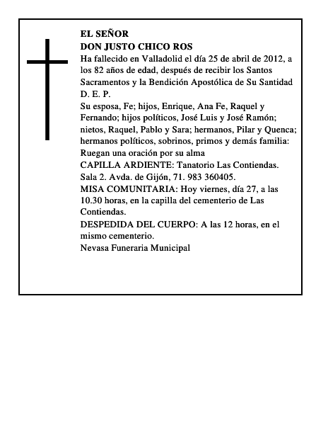 Don Justo Chico Ros