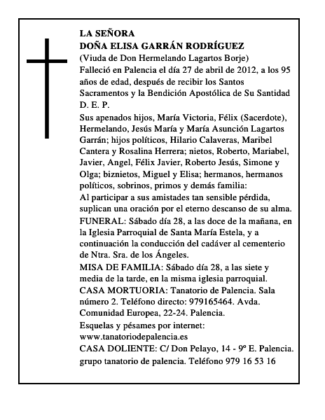 Doña Elisa Garrán Rodríguez