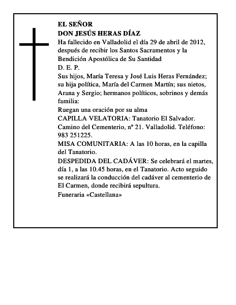 Don Jesús Heras Díaz