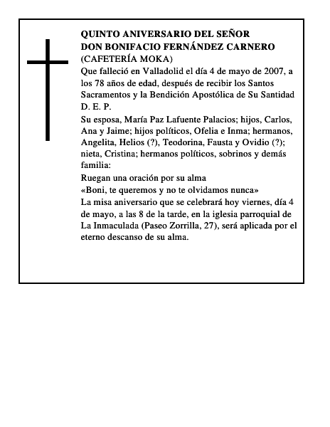Don Bonifacio Fernández Carnero