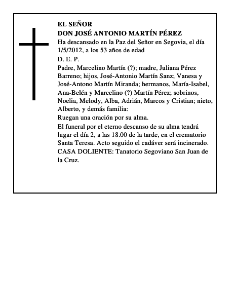 Don José Antonio Martín Pérez