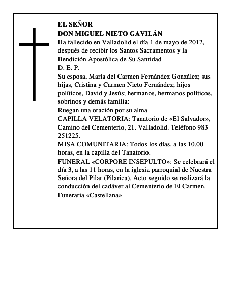 Don Miguel Nieto Gavilán