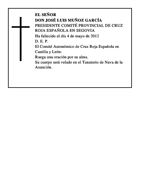 Don José Luis Muñoz García
