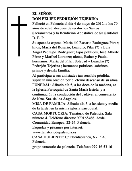 Don Felipe Pedrejón Tejerina