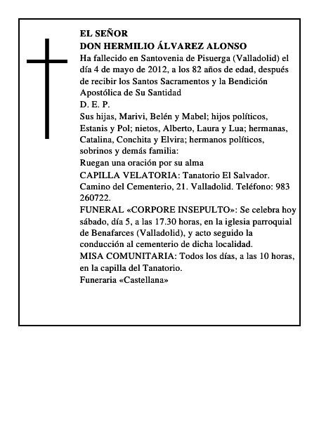 Don Hermilio Álvarez Alonso