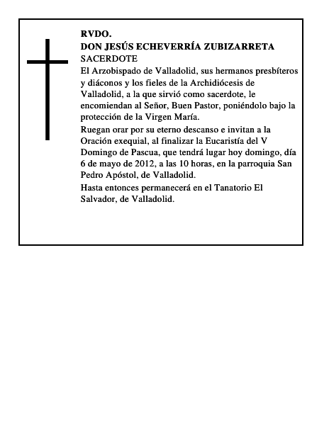 Don Jesús Echeverría Zubizarreta