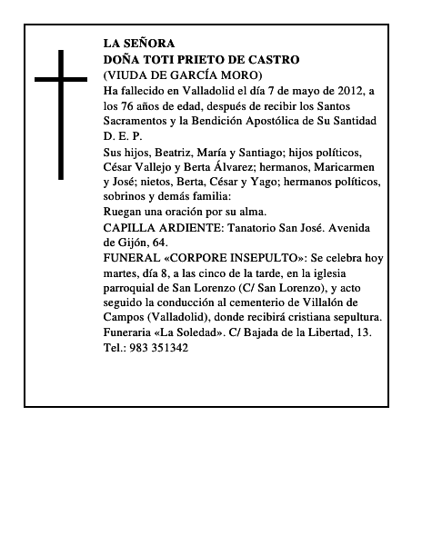 Doña Toti Prieto de Castro