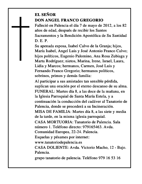 Don Angel Franco Gregorio