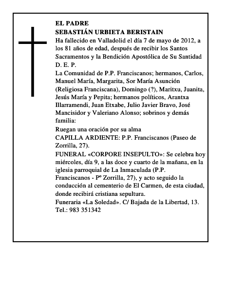 Sebastián Urbieta Beristain