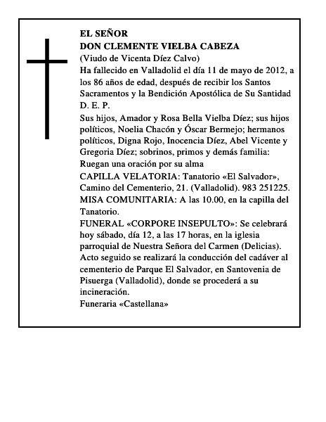 Don Clemente Vielba Cabeza