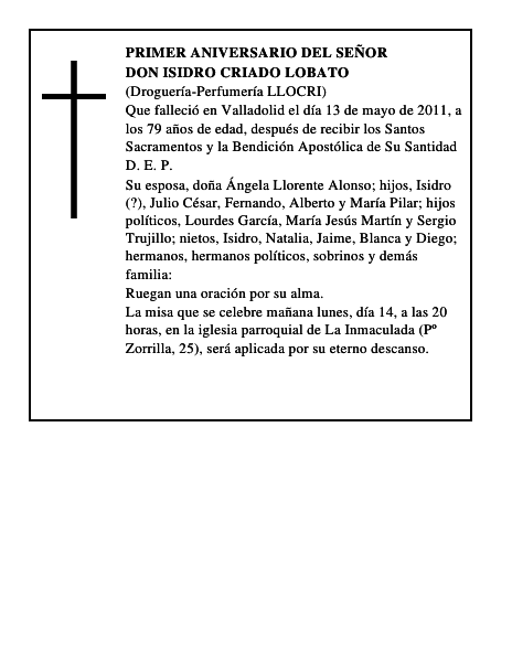 Don Isidro Criado Lobato