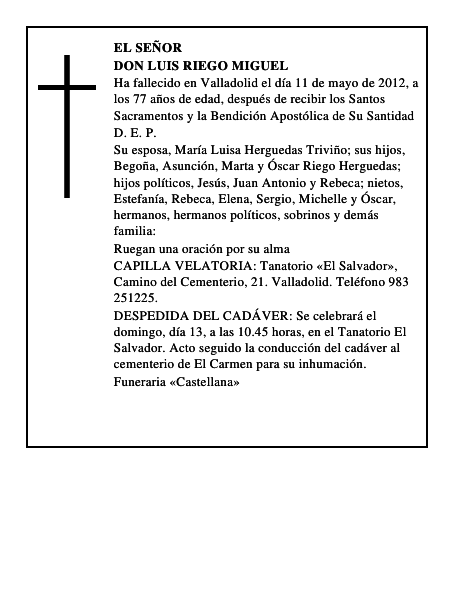 Don Luis Riego Miguel