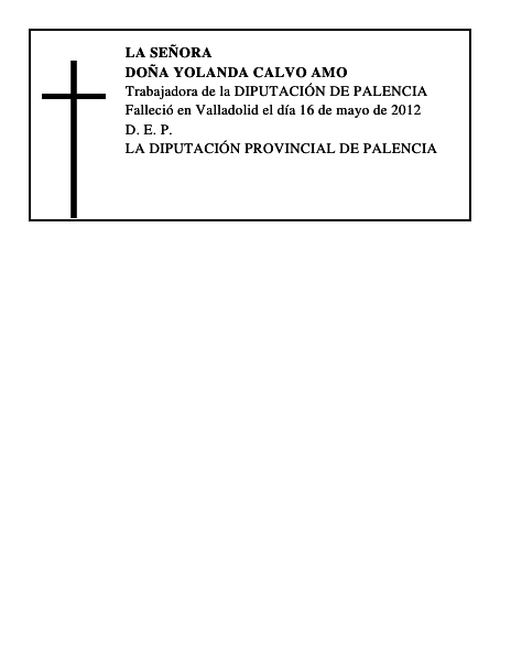Doña Yolanda Calvo Amo