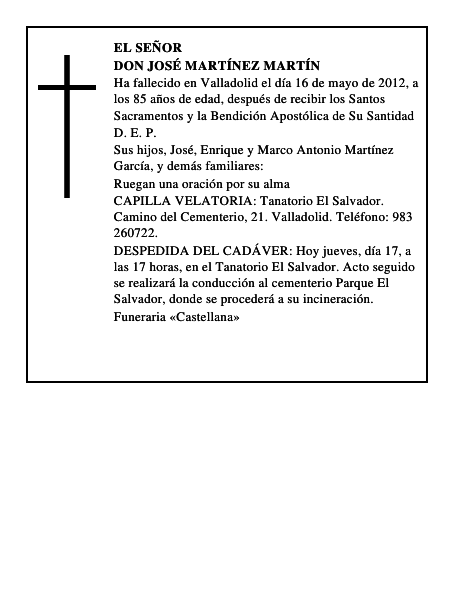 Don José Martínez Martín