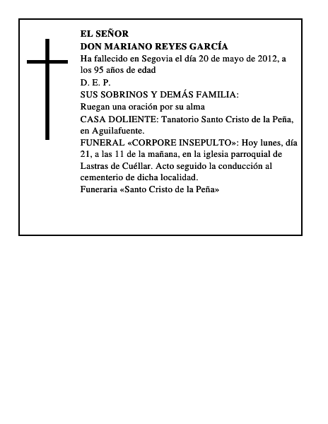Don Mariano Reyes García