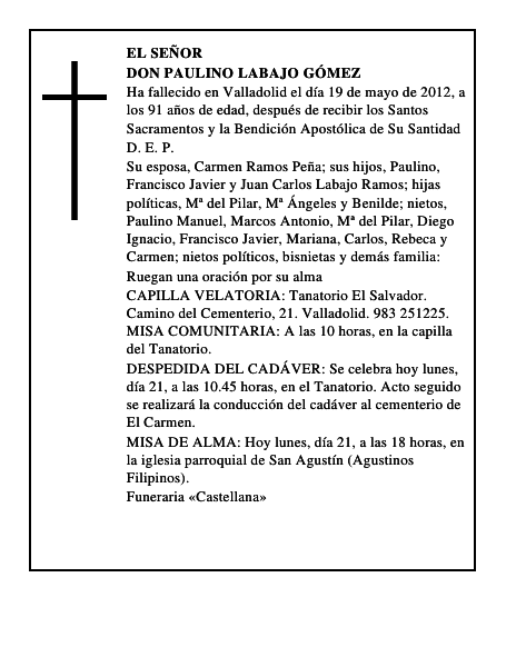 Don Paulino Labajo Gómez