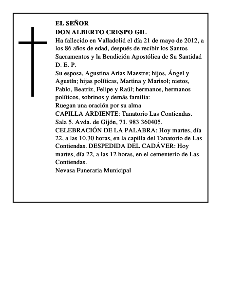 Don Alberto Crespo Gil