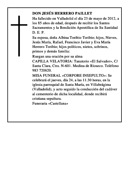 Don Jesús Herrero Paillet