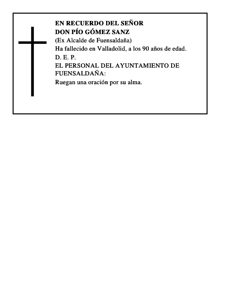 Don Pío Gómez Sanz