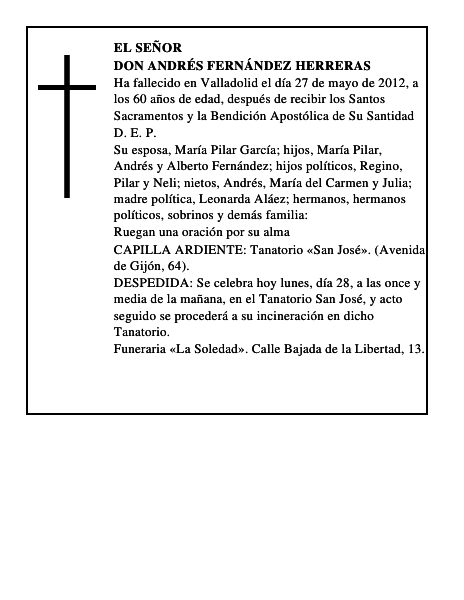 Don Andrés Fernández Herreras