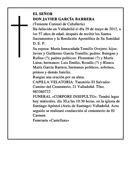 Don Javier García Barrera