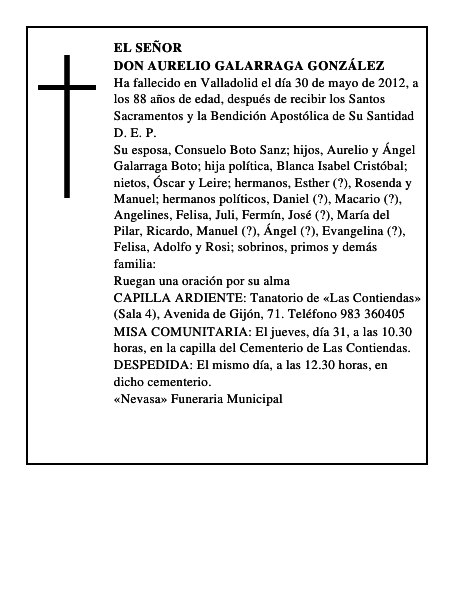 Don Aurelio Galarraga González