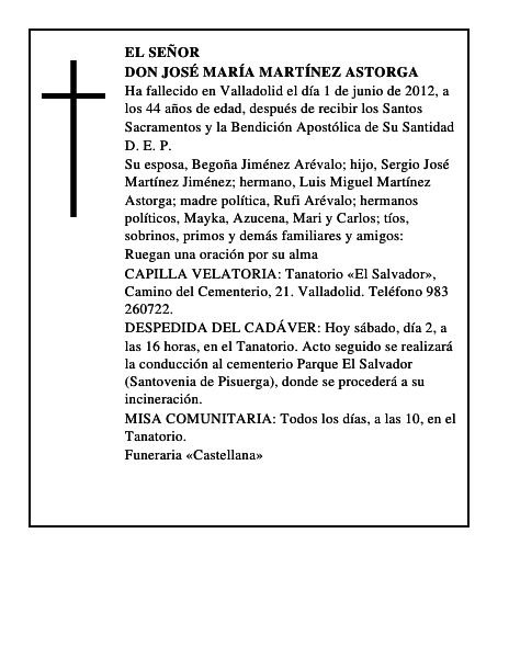 Don José María Martínez Astorga