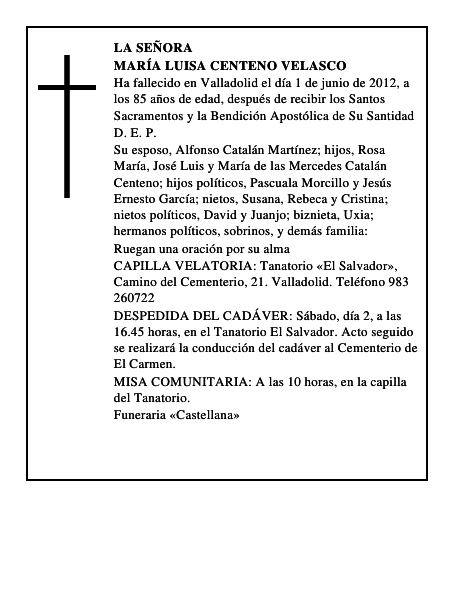 María Luisa Centeno Velasco