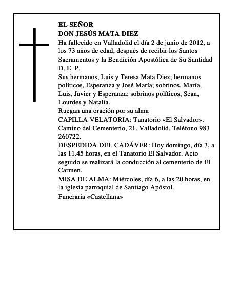 Don Jesús Mata Diez