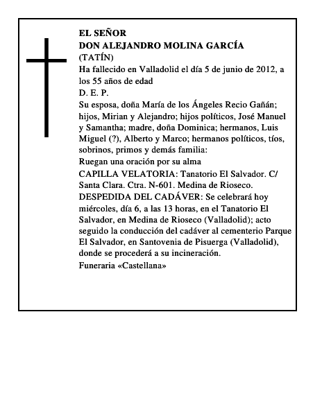 Don Alejandro Molina García