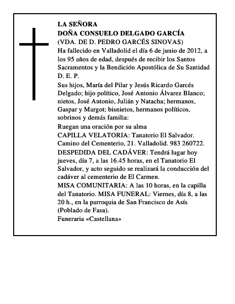 Doña Consuelo Delgado García