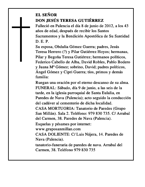 Don Jesús Teresa Gutiérrez