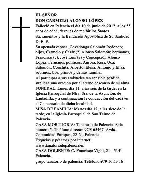 Don Carmelo Alonso López