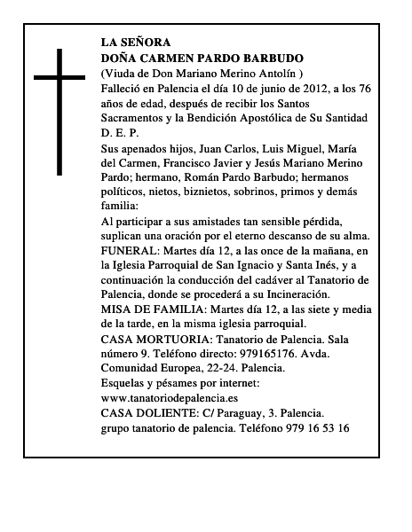 Doña Carmen Pardo Barbudo