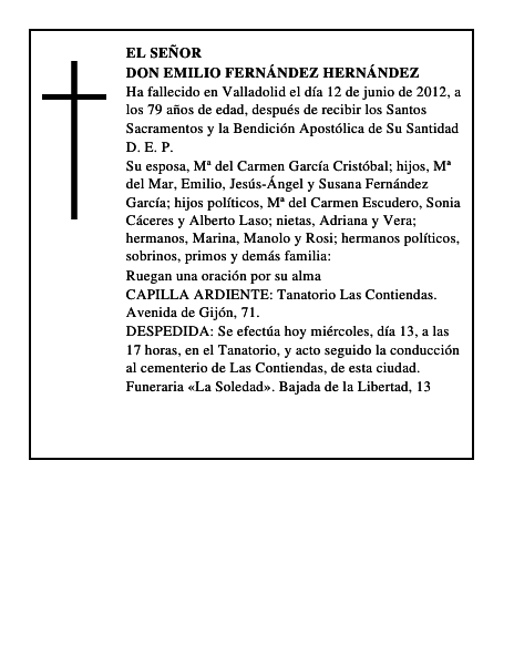 Don Emilio Fernández Hernández