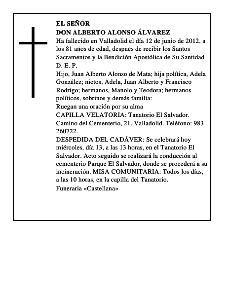 Don Alberto Alonso Álvarez