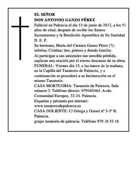 Don Antonio Ganzo Pérez