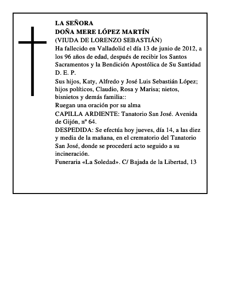 Doña Mere López Martín