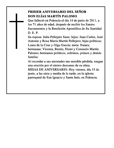 Don Elías Martín Palomo