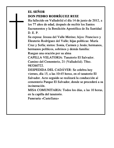 Don Pedro Rodríguez Ruiz