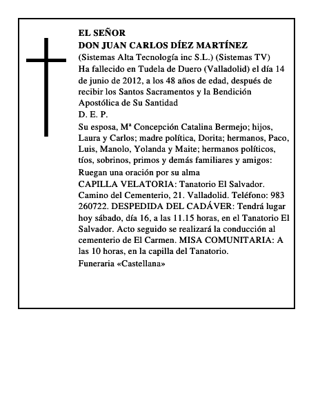 Don Juan Carlos Díez Martínez