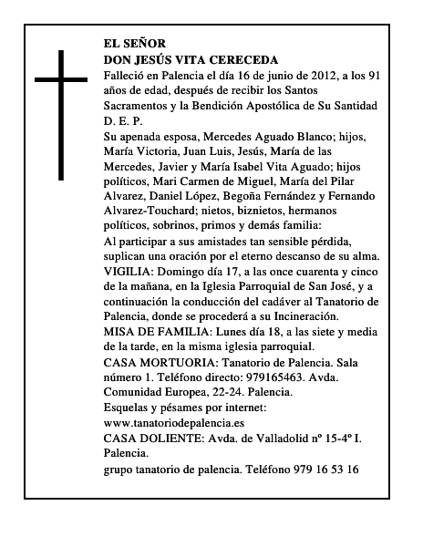 Don Jesús Vita Cereceda