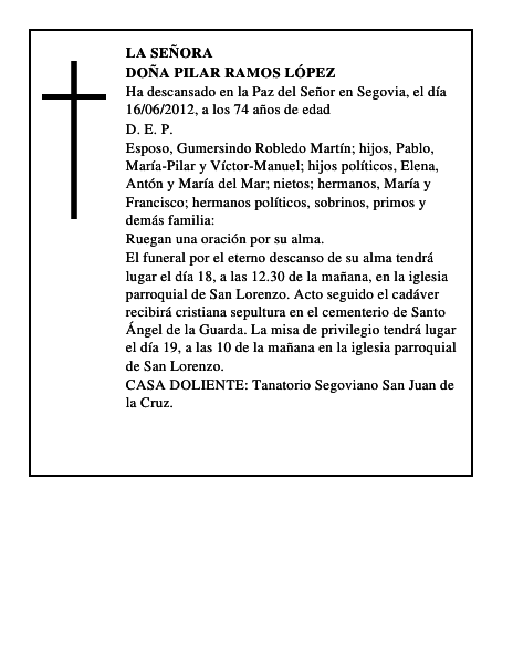 Doña Pilar Ramos López