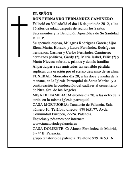 Don Fernando Fernández Caminero