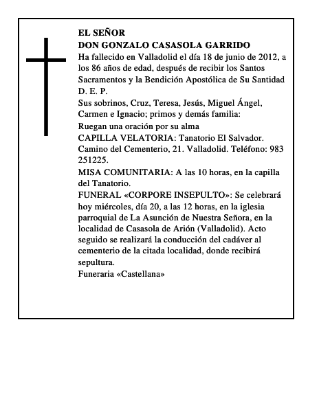 Don Gonzalo Casasola Garrido