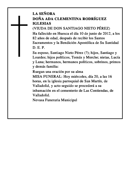 Doña Ada Clementina Rodríguez Iglesias